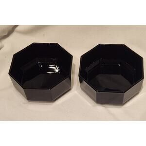 Set of 2 Vintage Arcoroc Octime Glass Bowls Marked “FRANCE 24” 4.5” Wide